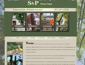 Maryland Tree Service Web Designer